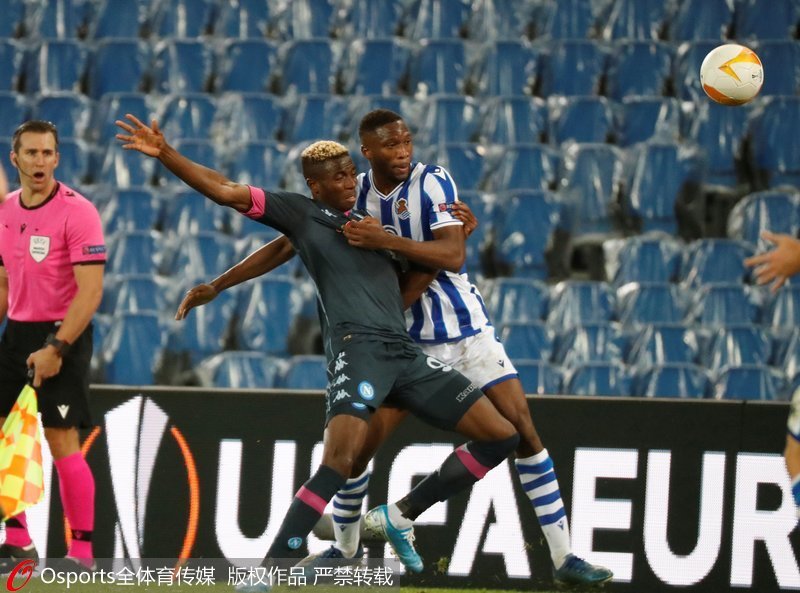  奥斯梅恩戴帽助那不勒斯大胜，领头羊位置稳固  